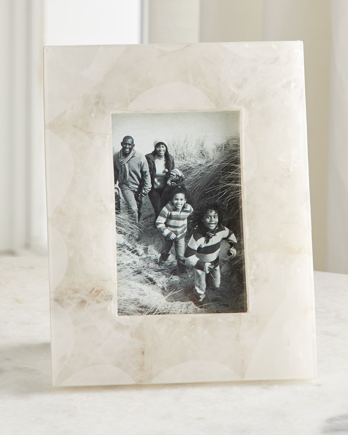 Shop John-richard Collection Translucent Agate Picture Frame In White