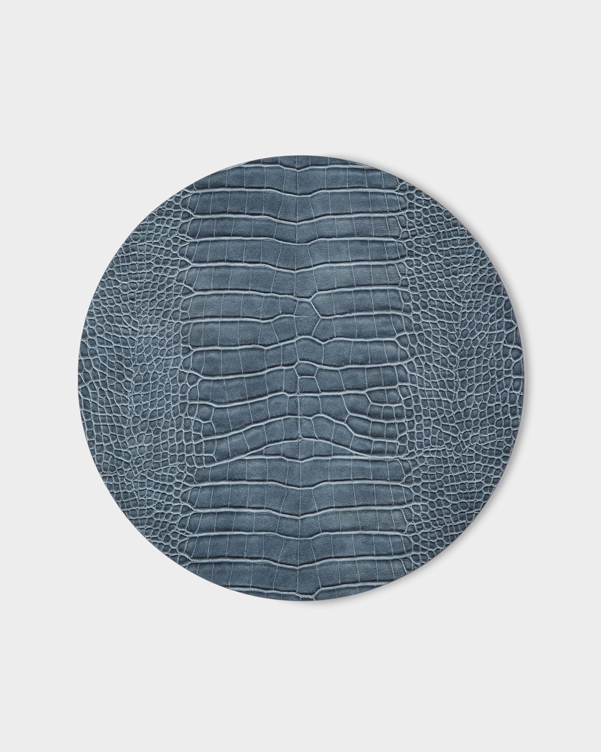 Shop Kim Seybert Croc Embossed Placemat In Blue