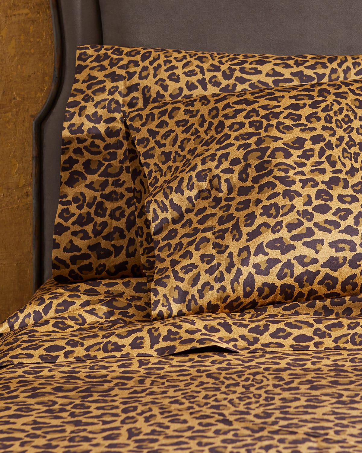 Home Treasures Leopard Print King Sheet Set In Multi