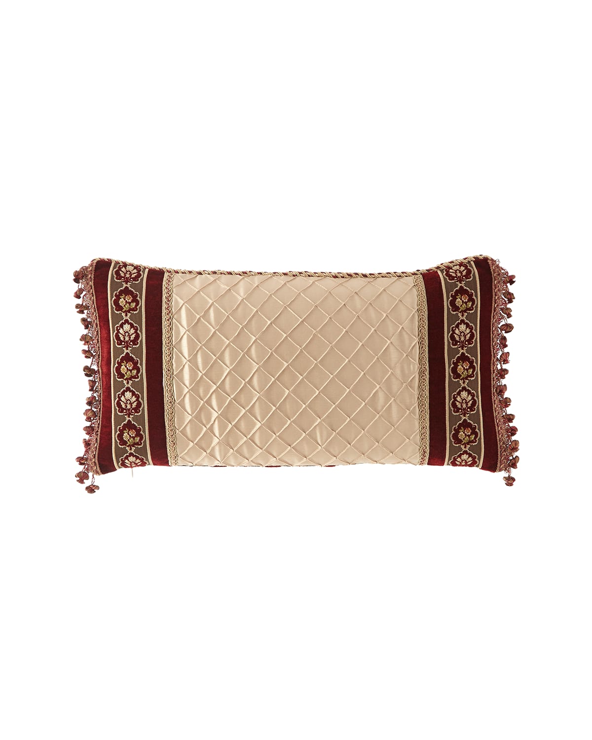 Shop Austin Horn Collection Alias Boudoir Pillow In Burgundy