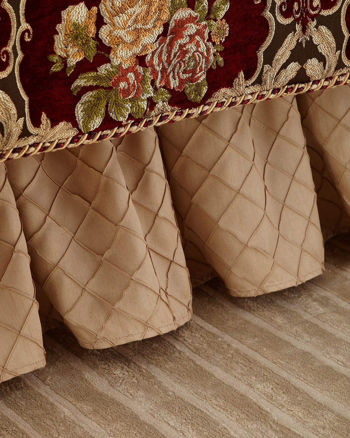 Austin Horn Collection Alias Diamond King Dust Skirt In Caramel