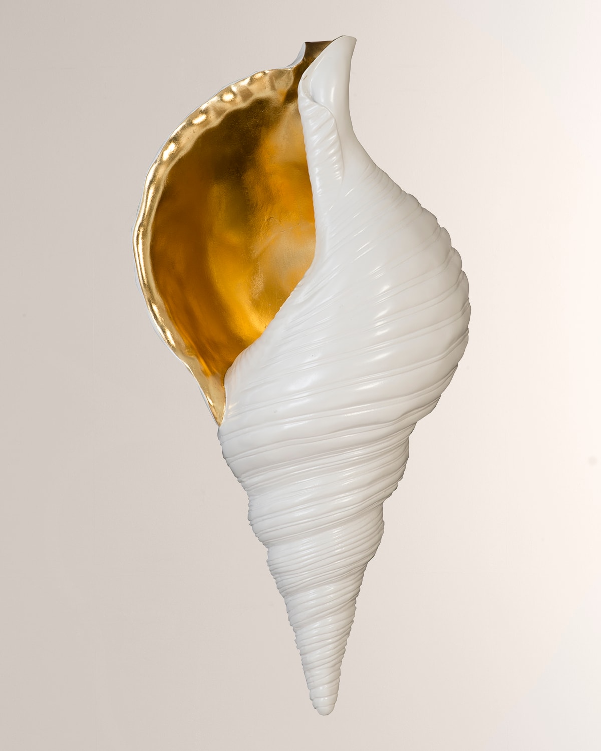 Shop The Phillips Collection Triton Shell Wall Art In Whitegold