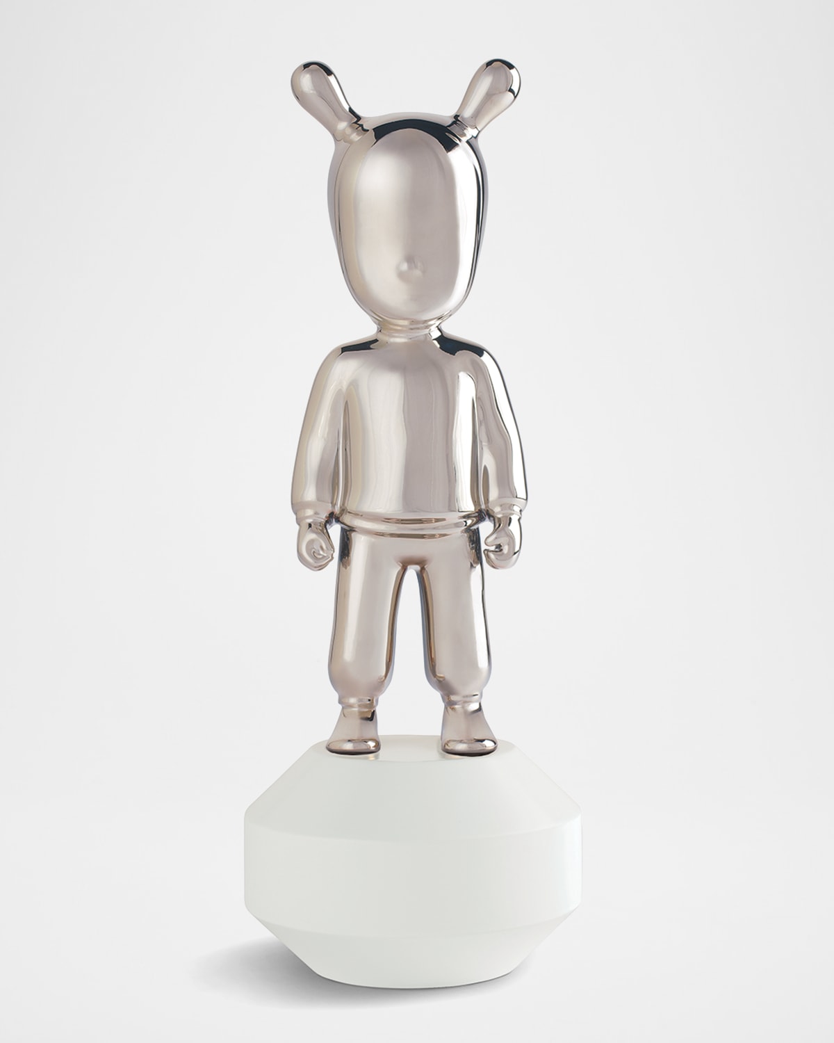Lladrò The Silver Guest Glossy-finish Figurine In Silver