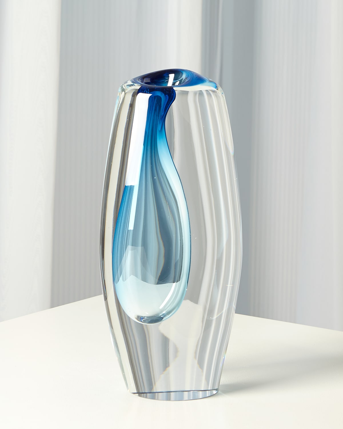 Off Set Vase - Light Blue - Large