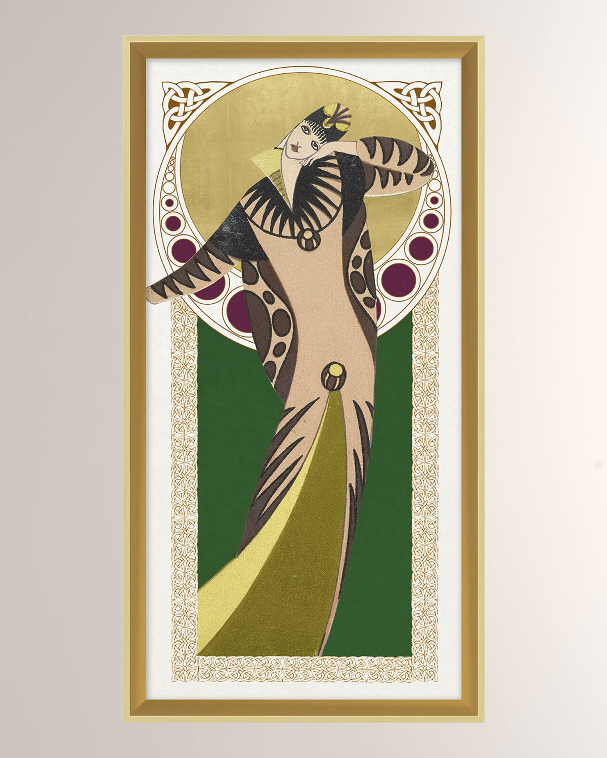 Wendover Art Group 'deco Couture 1' Wall Art In Green