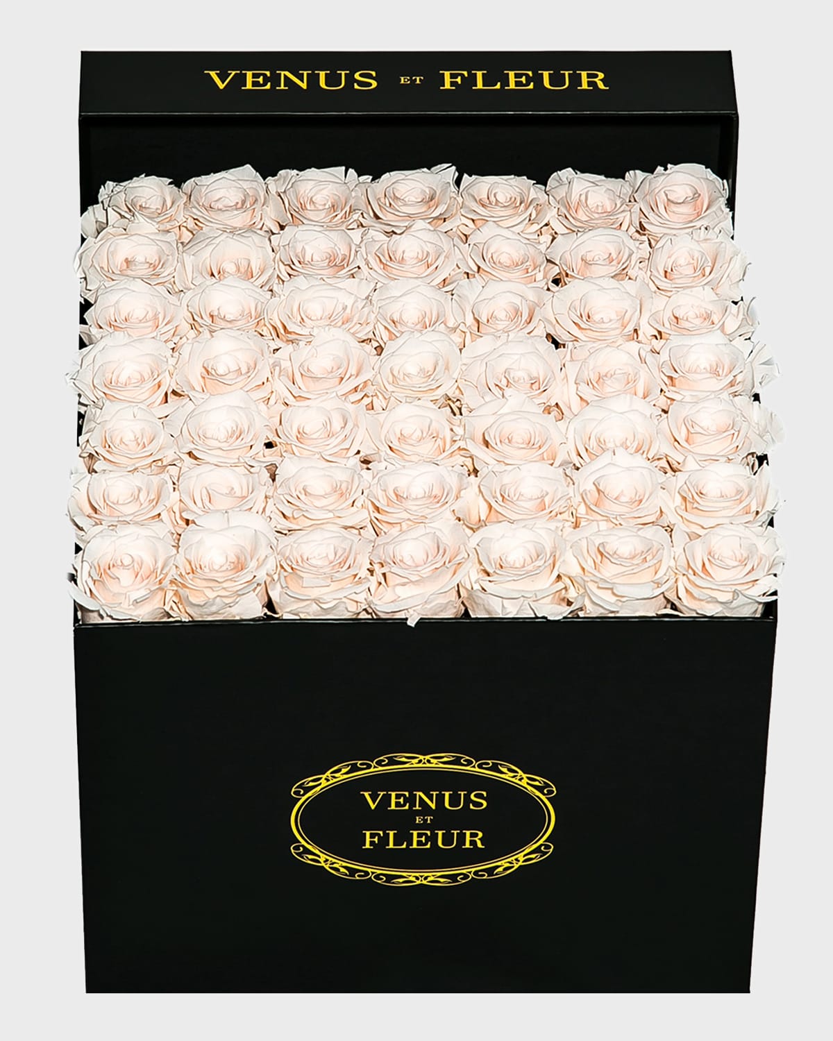 Shop Venus Et Fleur Classic Large Square Rose Box In Blush