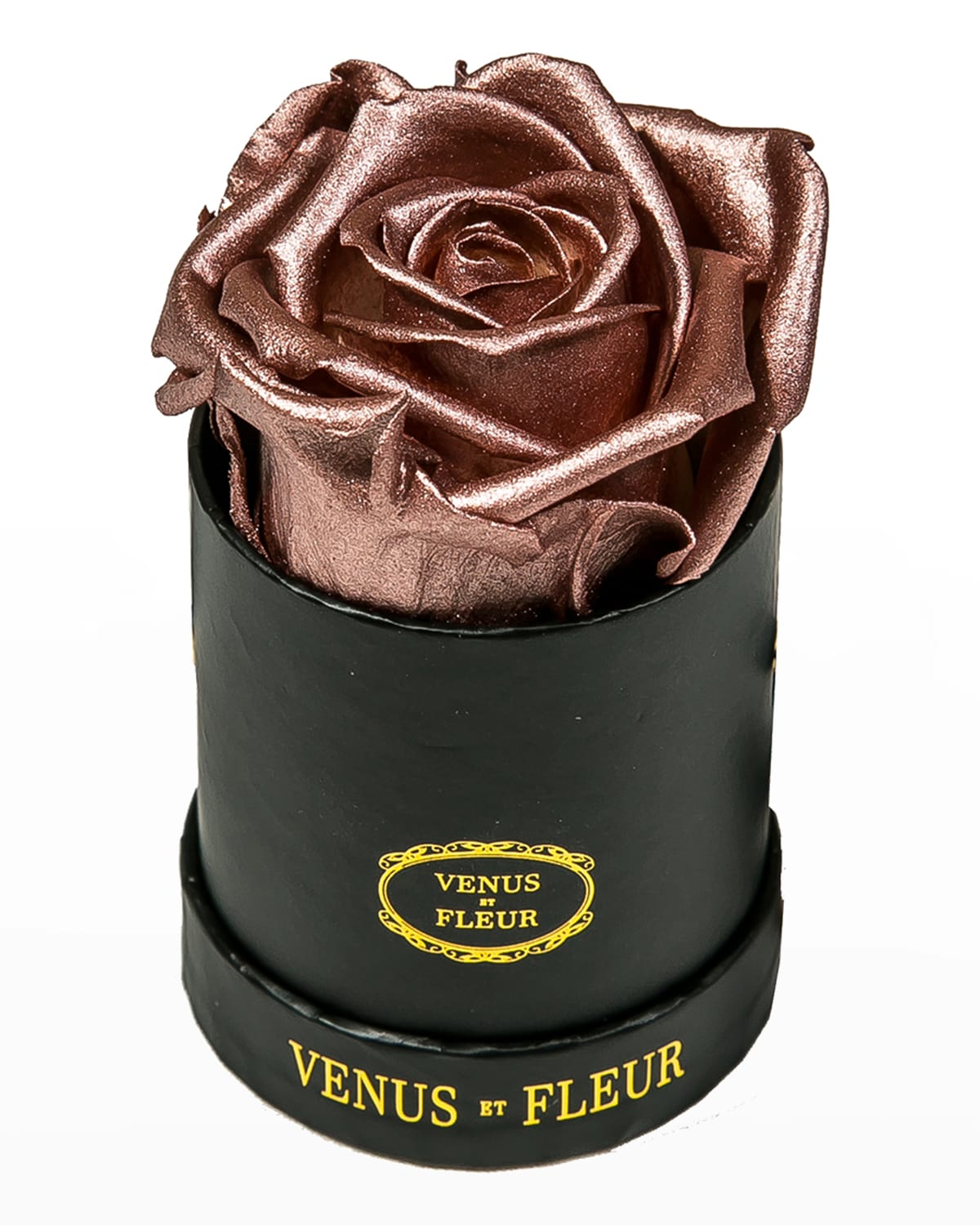 Shop Venus Et Fleur Classic Mini Round Rose Box In Rose Gold