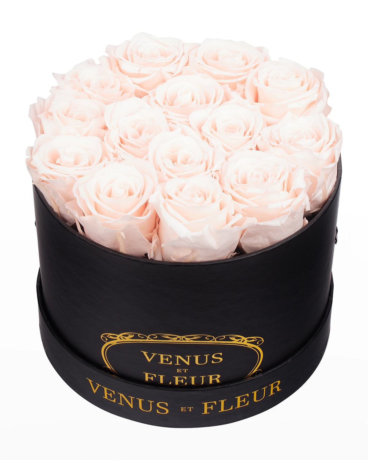 Shop Venus Et Fleur Classic Small Round Rose Box In Blush