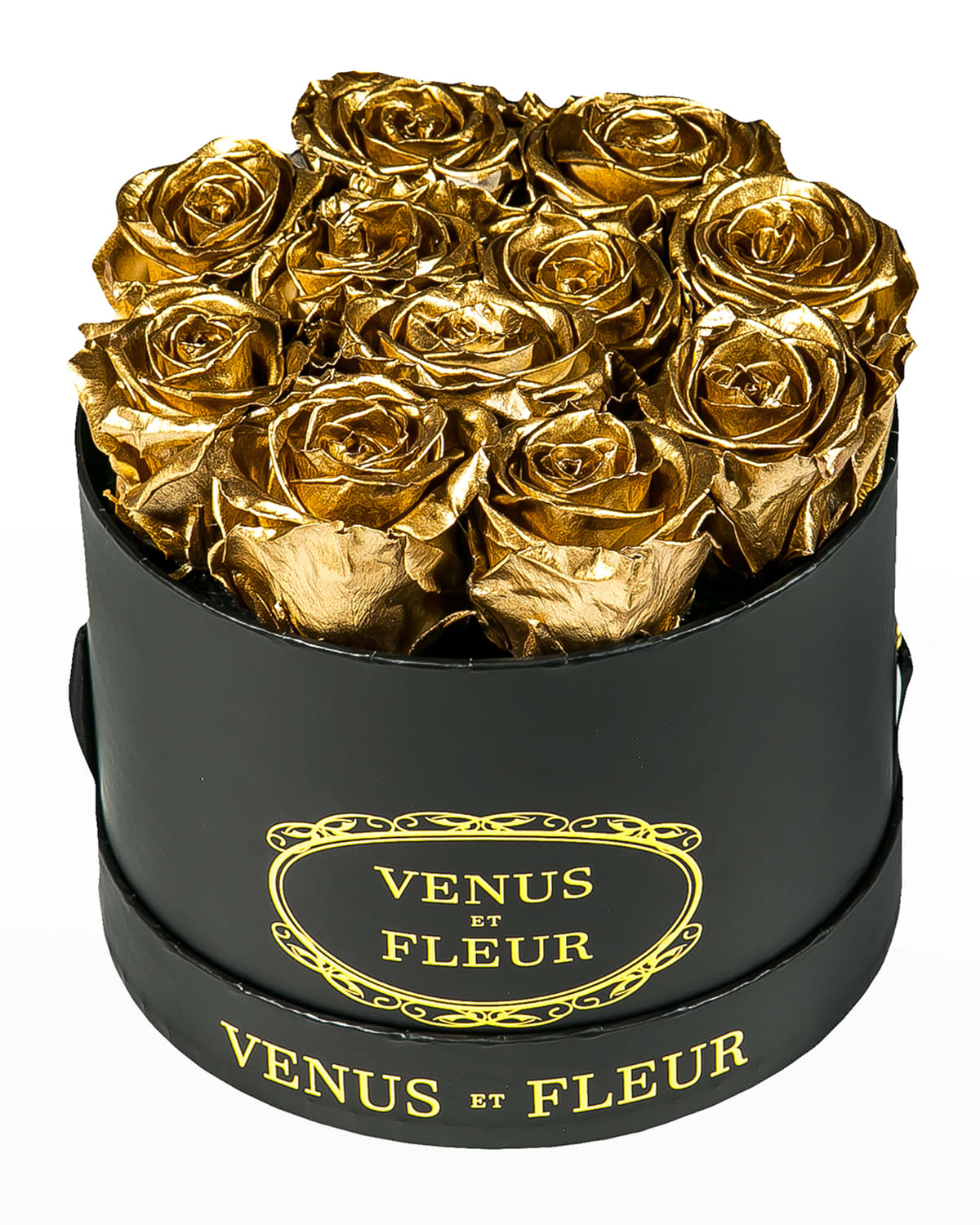 VENUS ET FLEUR CLASSIC SMALL ROUND ROSE BOX,PROD240020124
