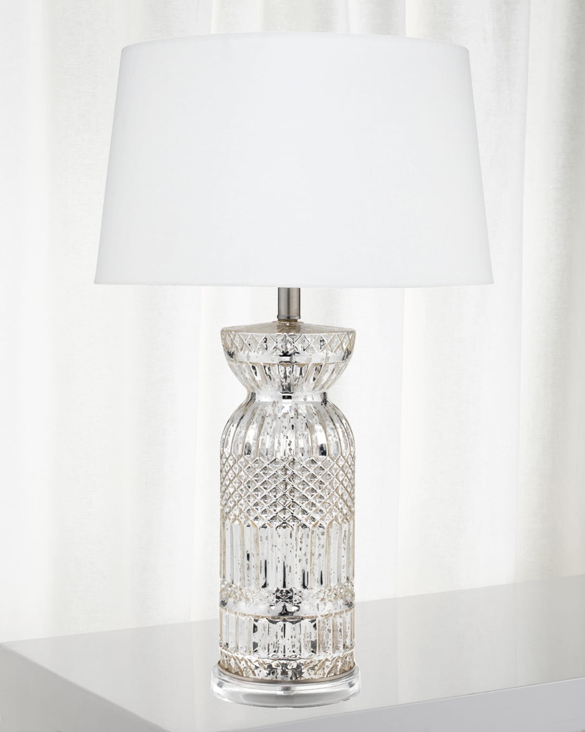 Jamie Young Isla Glass Table Lamp In Transparent