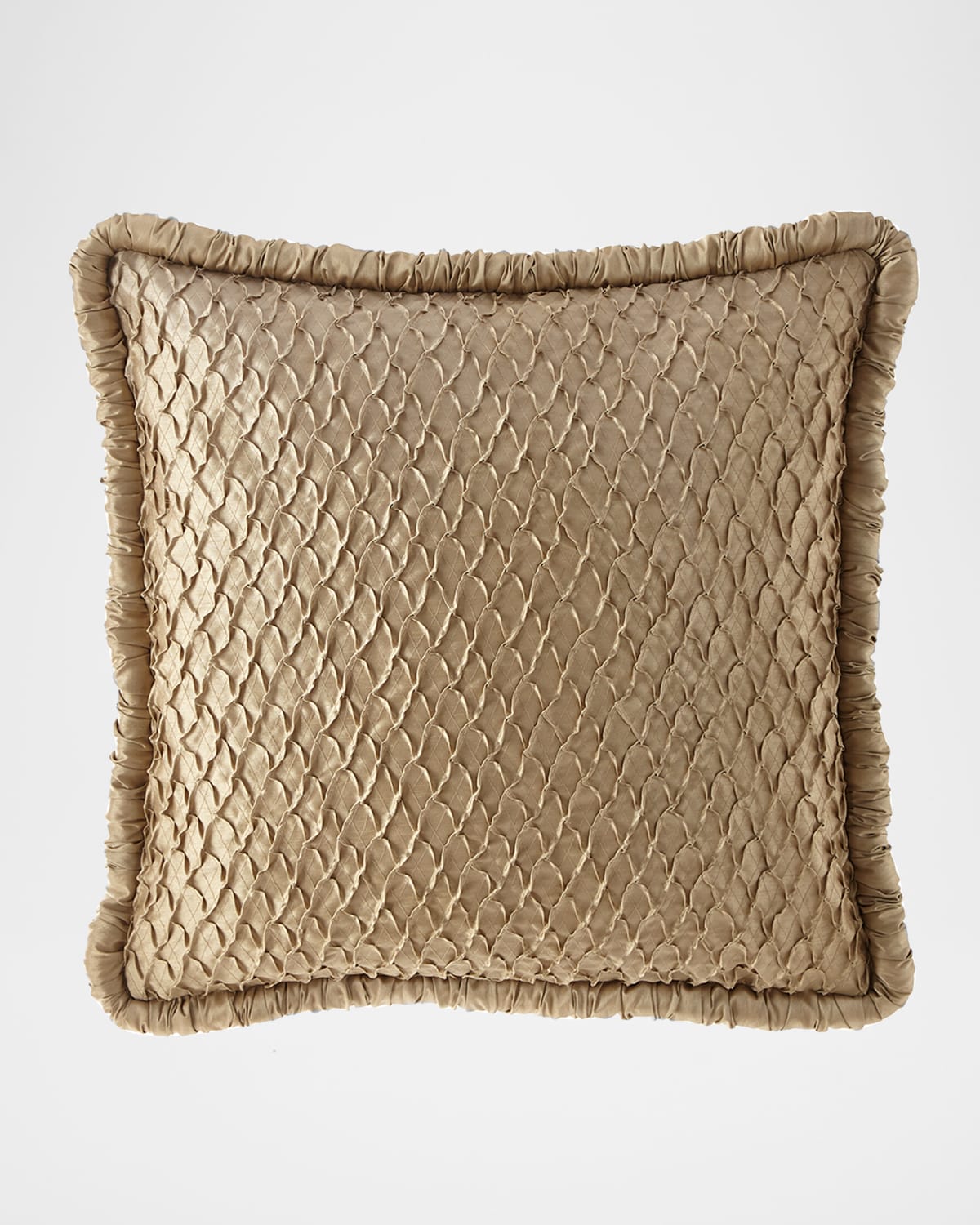 Austin Horn Collection Everleigh Diamond European Sham In Taupe