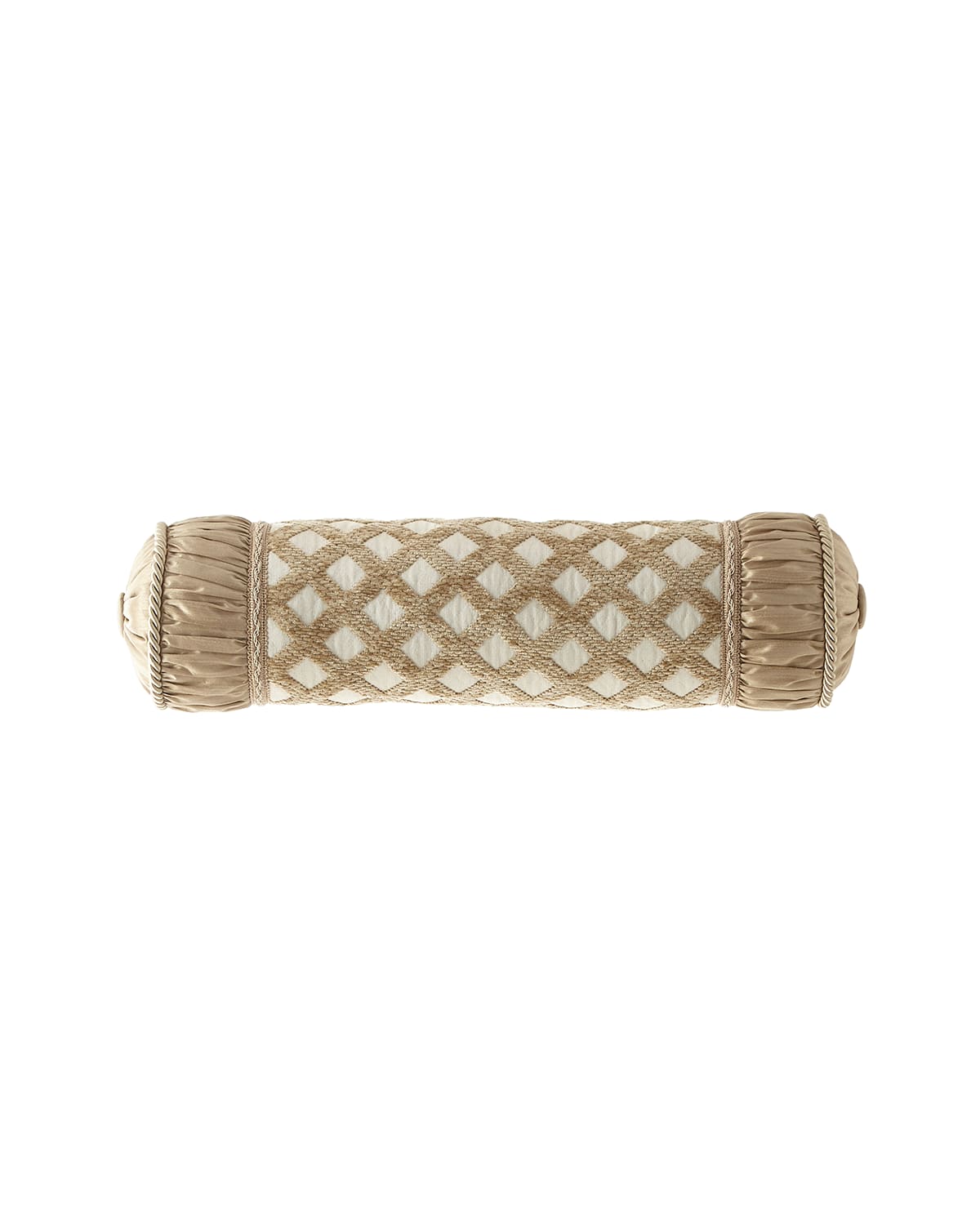 Shop Austin Horn Collection Everleigh Neck Roll Pillow In Taupe