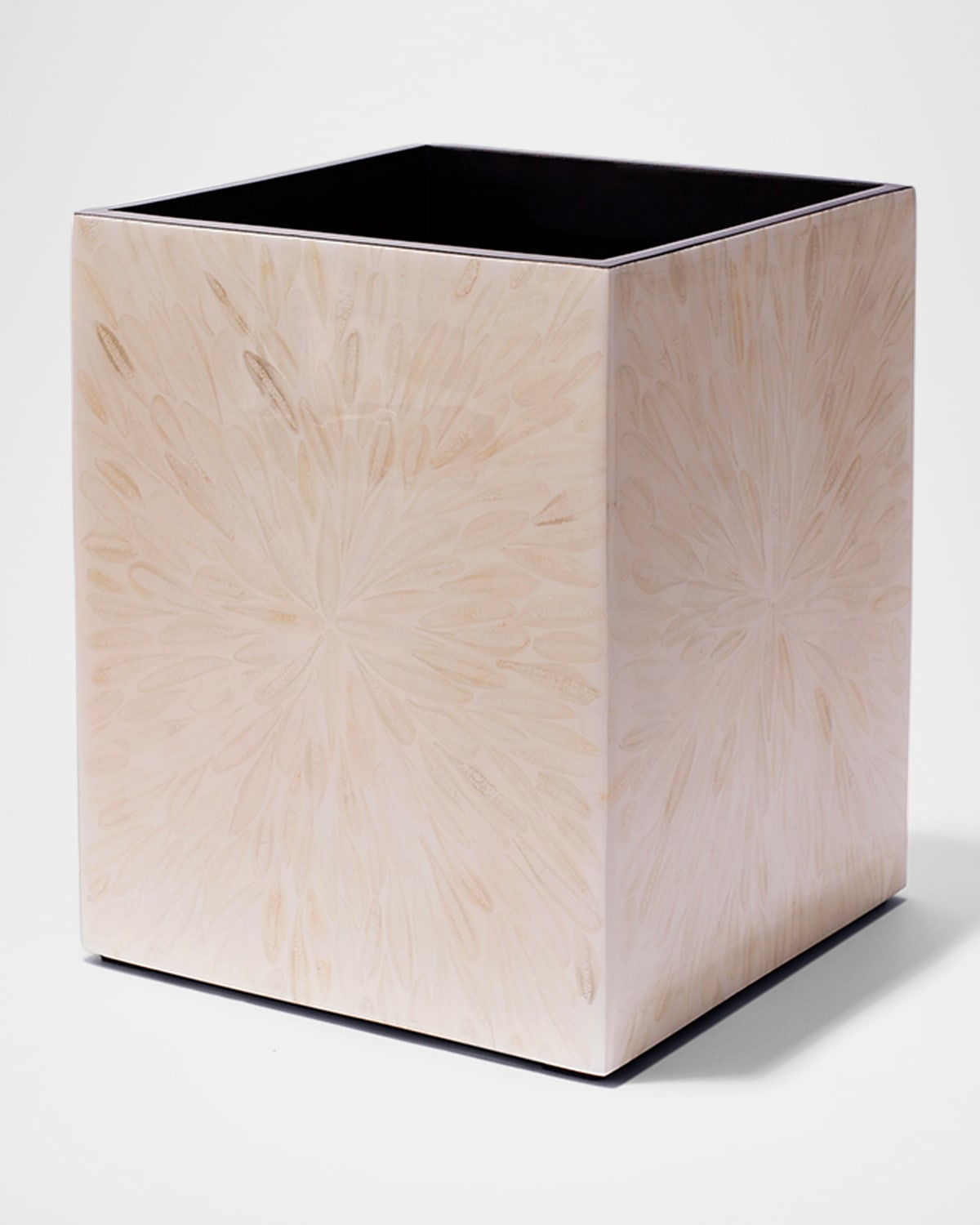 Shop Ladorada Light Almendro Wastebasket In Ivory