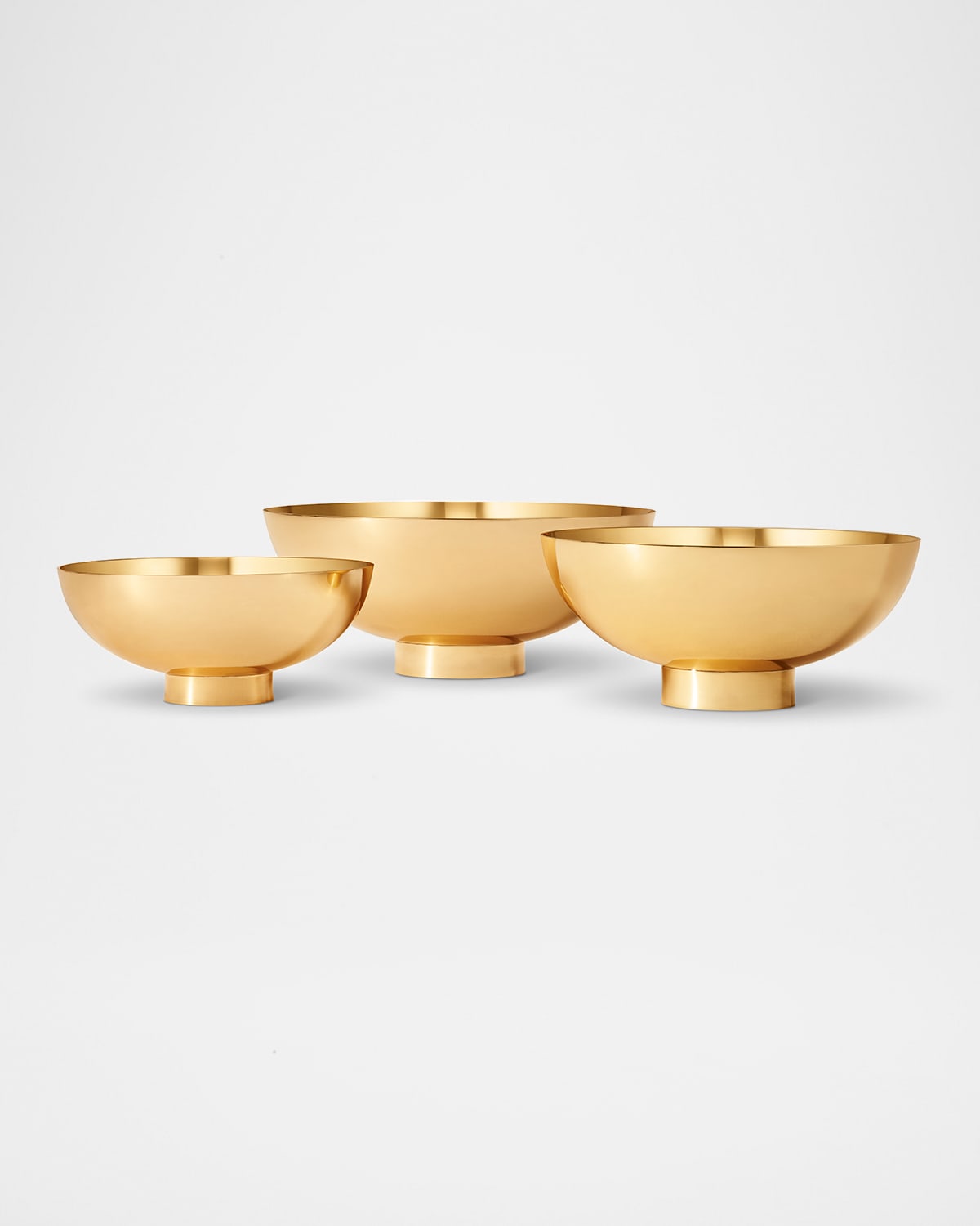 Aerin Sintra Large Footed Bowl In Gold