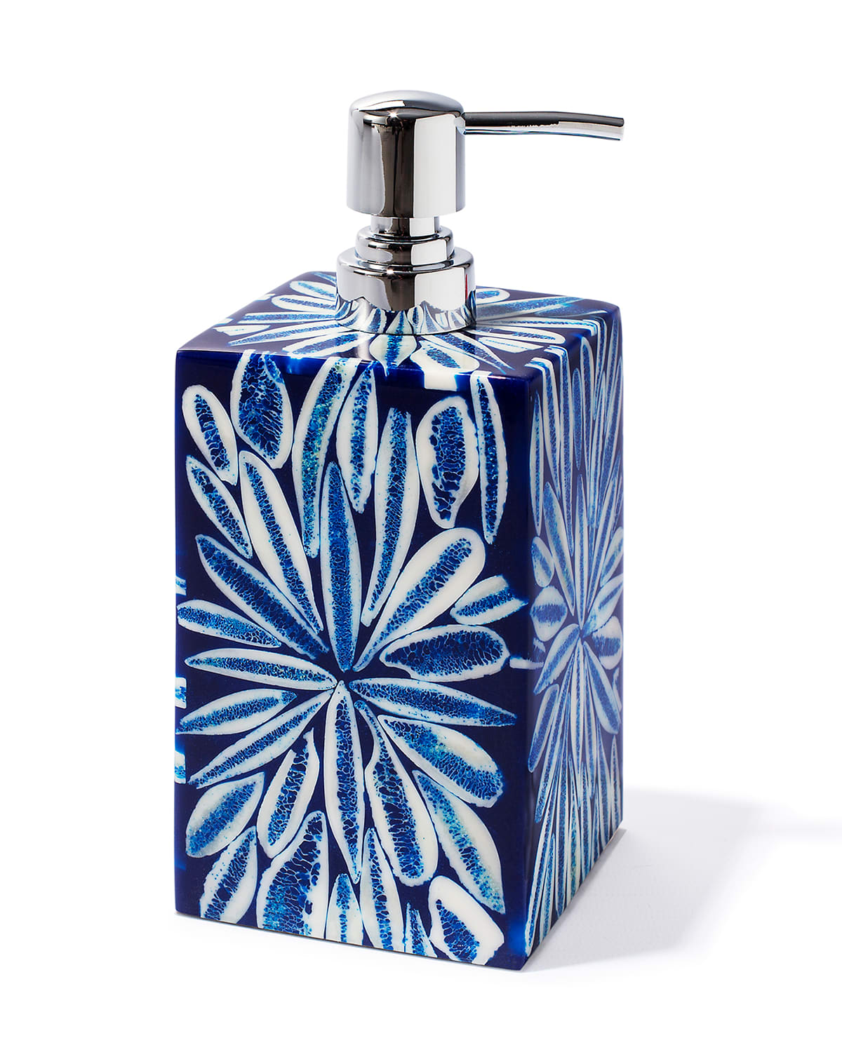 Ladorada Blue Almendro Soap Dispenser In Blue And Ivory