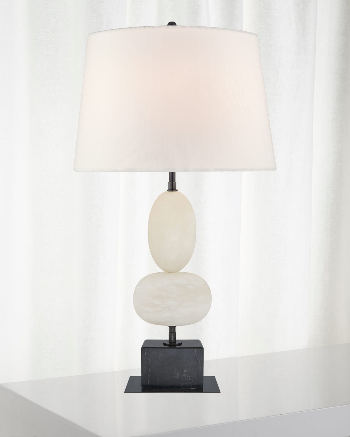 Shop Visual Comfort Signature Dani Medium Table Lamp By Thomas O'brien In Neutral