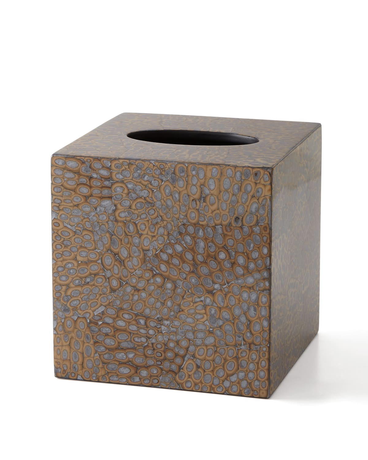 Pigeon & Poodle Callas Tissue Box Cover In Silver