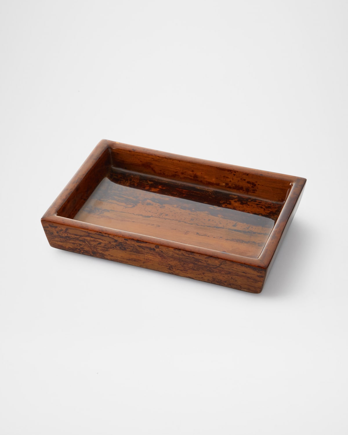 Pigeon & Poodle Varadero Dark Stain Soap Dish In Dark Brown