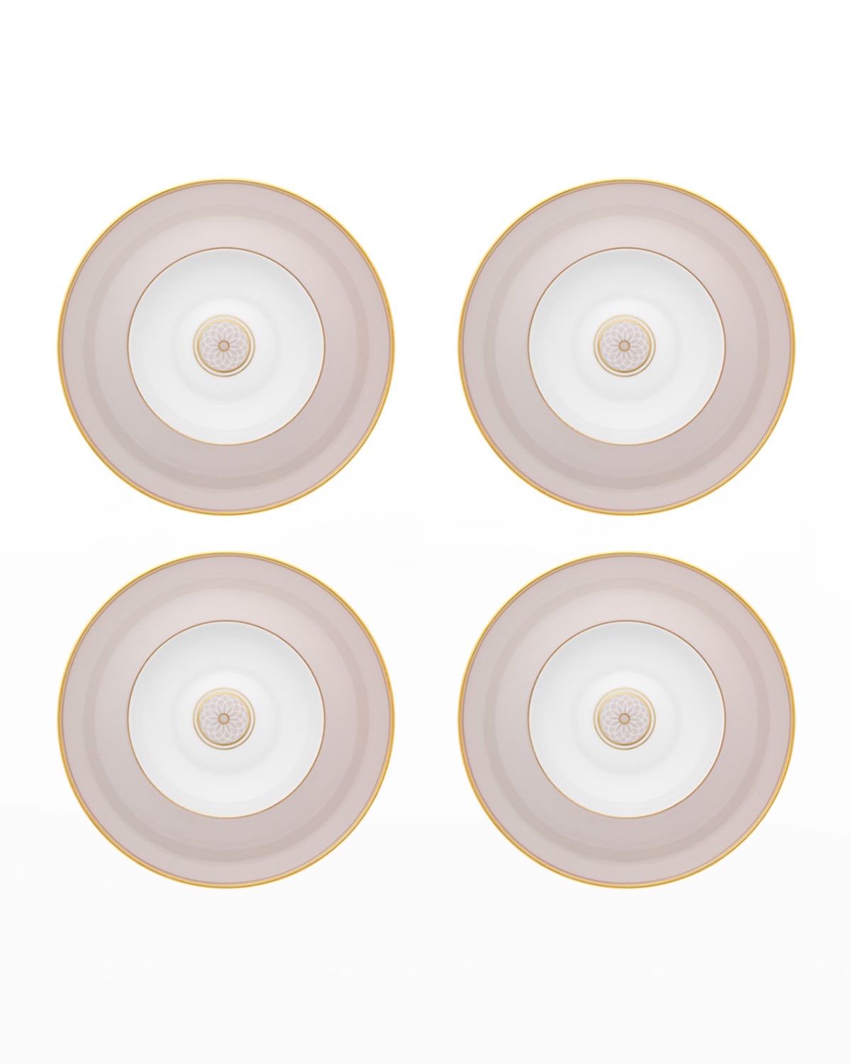 Shop Vista Alegre Terrace Soup Plates, Set Of 4 In Lavender