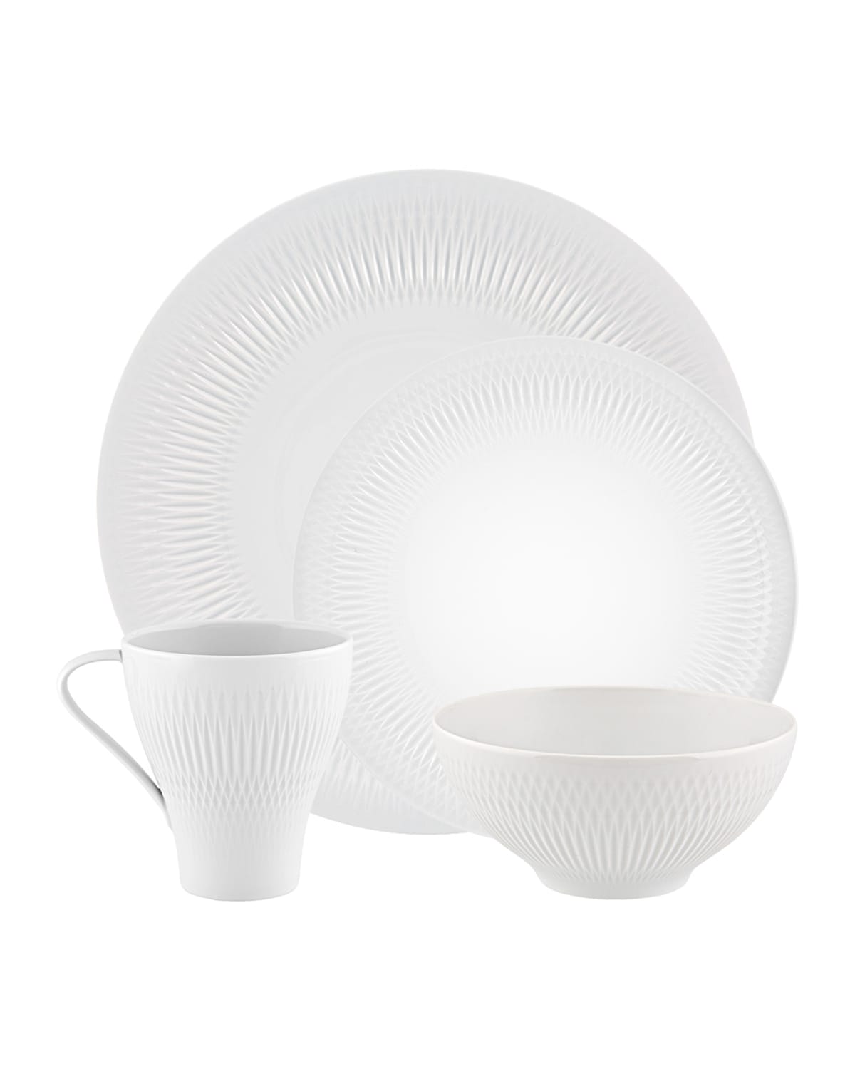 Shop Vista Alegre Utopia 4-piece Place Setting In White