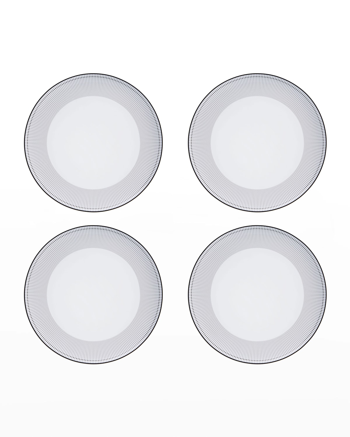 Vista Alegre Orquestra Dinner Plates, Set Of 4 In Gray