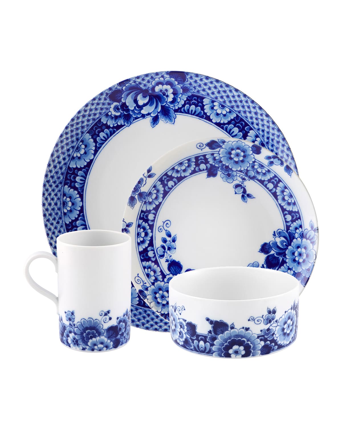 Vista Alegre 16-piece Blue Ming Dinnerware Set In Blue
