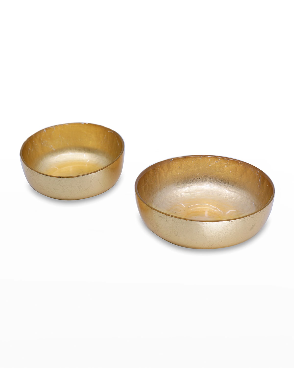 Shop Beatriz Ball New Orleans Shallow Bowls, Set Of 2 In Gold