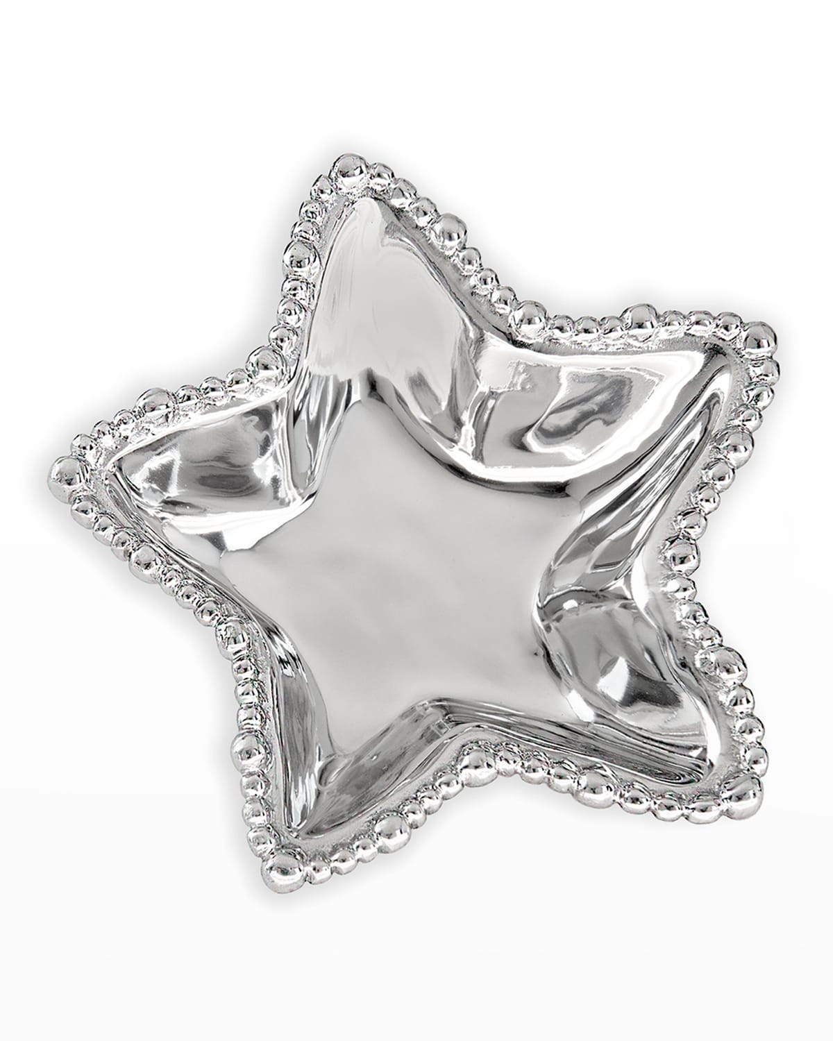 Shop Beatriz Ball Giftables Organic Pearl Star Bowl In Silver