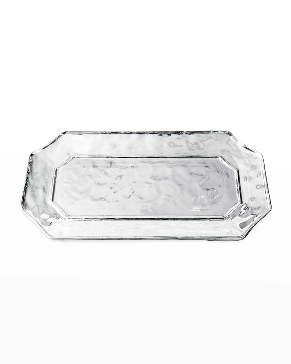 Shop Beatriz Ball Soho Rectangular Lucca Platter In Silver