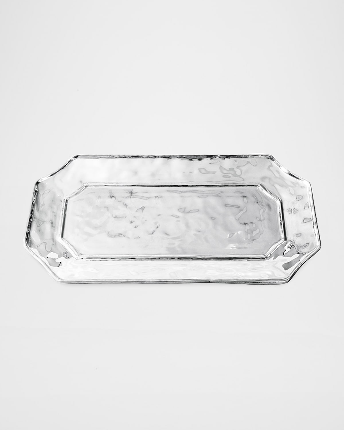 Beatriz Ball Soho Rectangular Lucca Platter In Silver