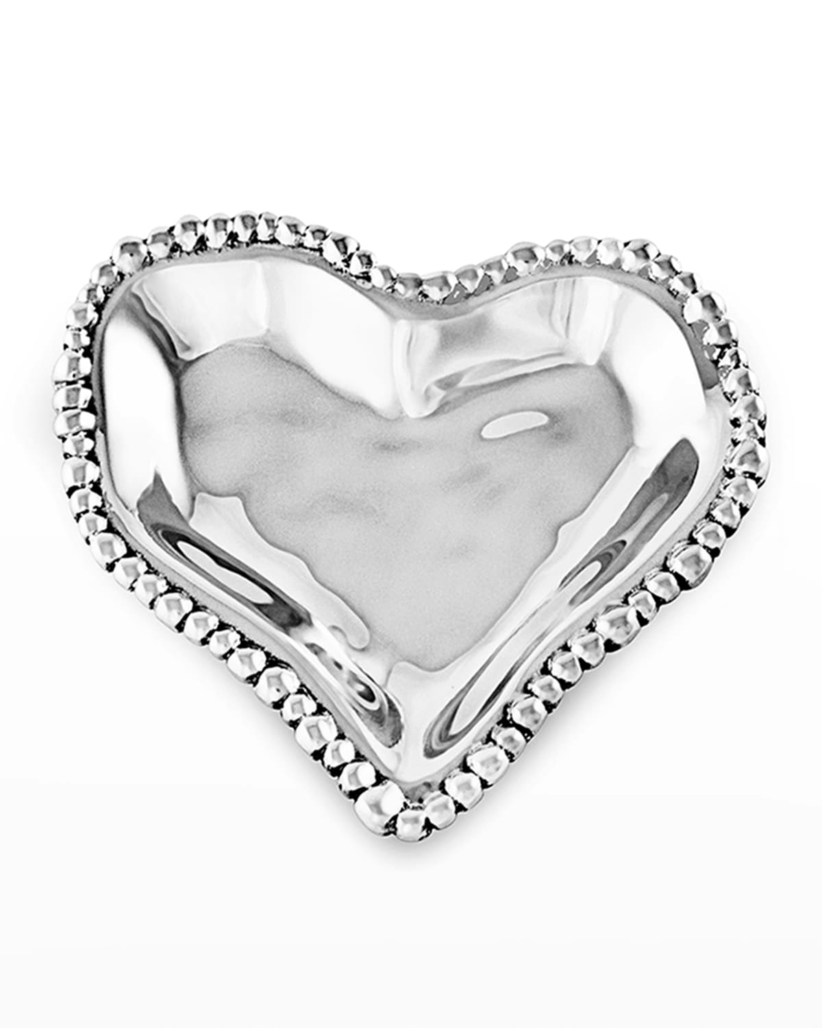 Shop Beatriz Ball Organic Pearl Small Heart Bowl In Silver