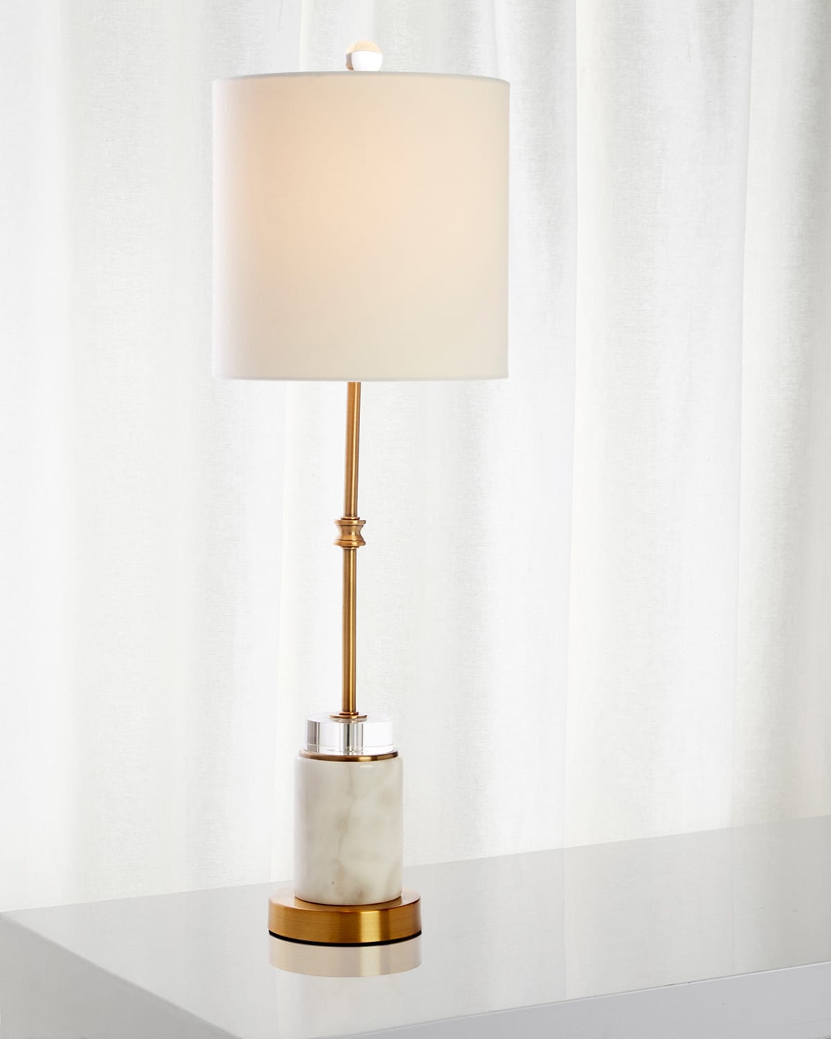 Old World Design Ana Lamp In White