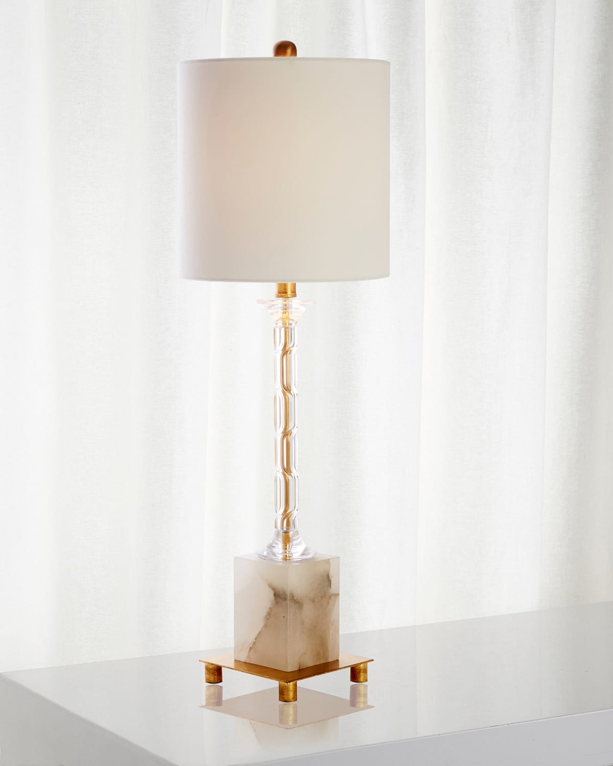 Old World Design Amelia Lamp In Alabaster