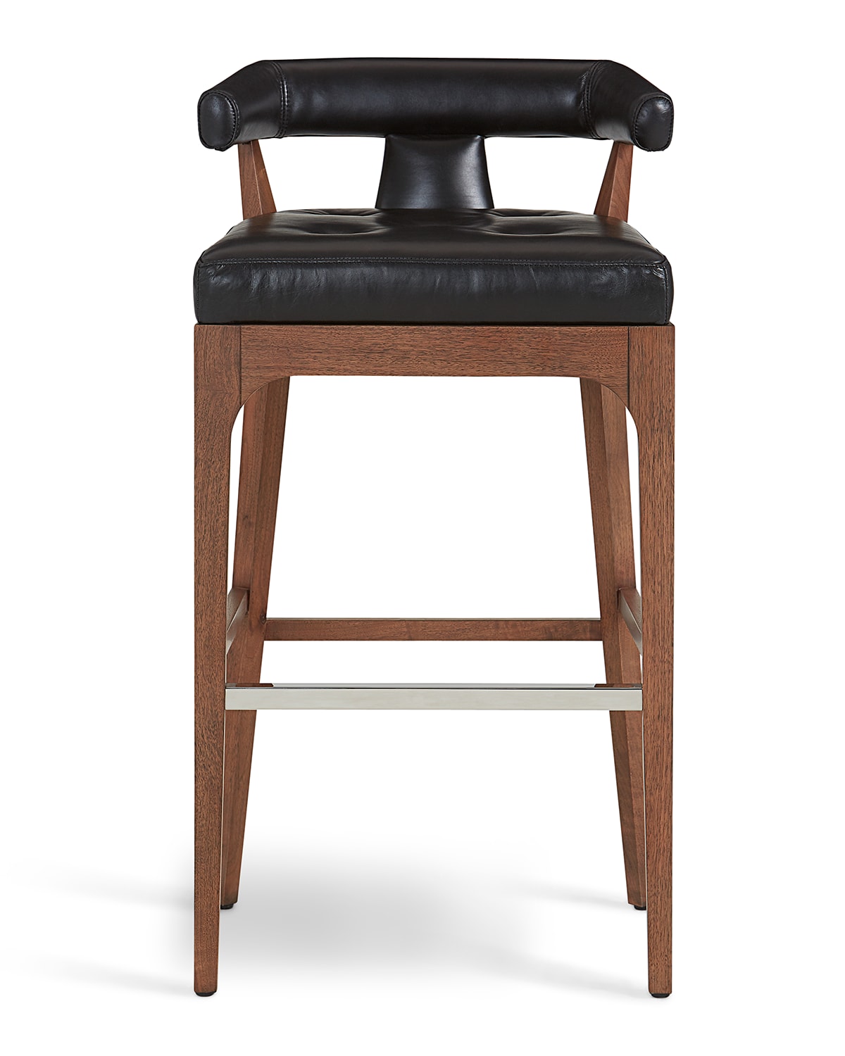 Global Views Moderno Leather Bar Stool