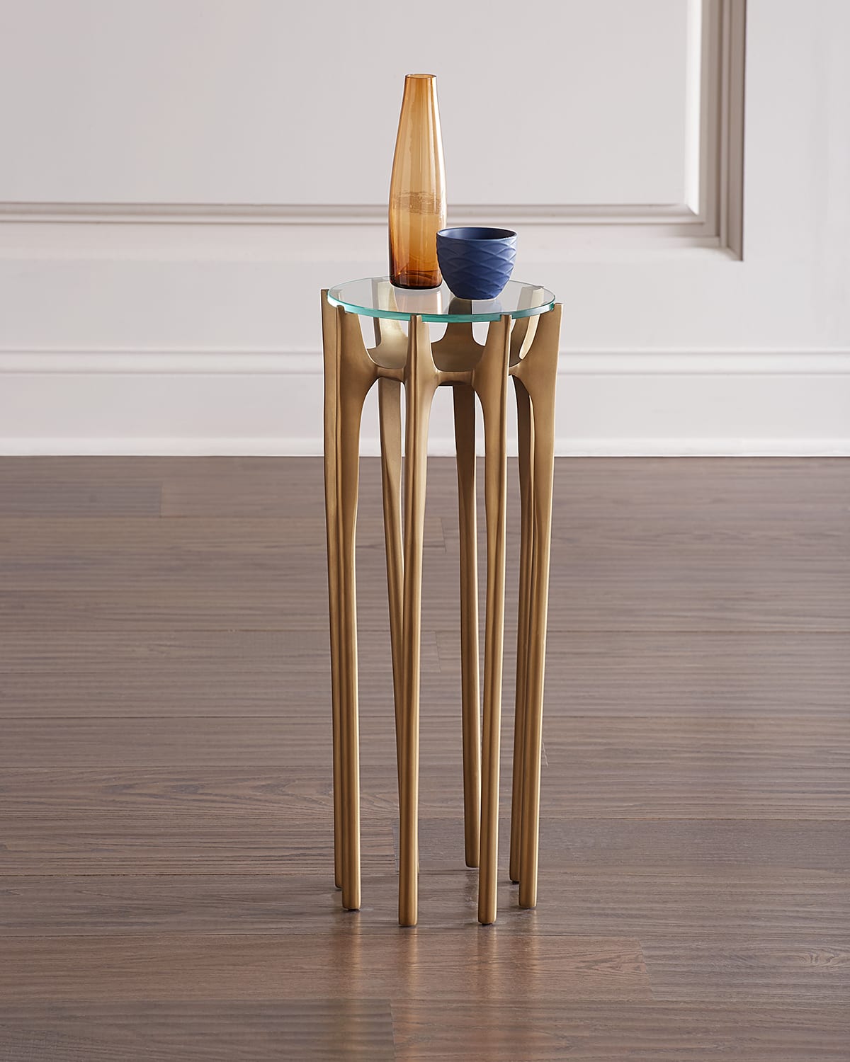 Global Views Aquilo Accent Table In Brass