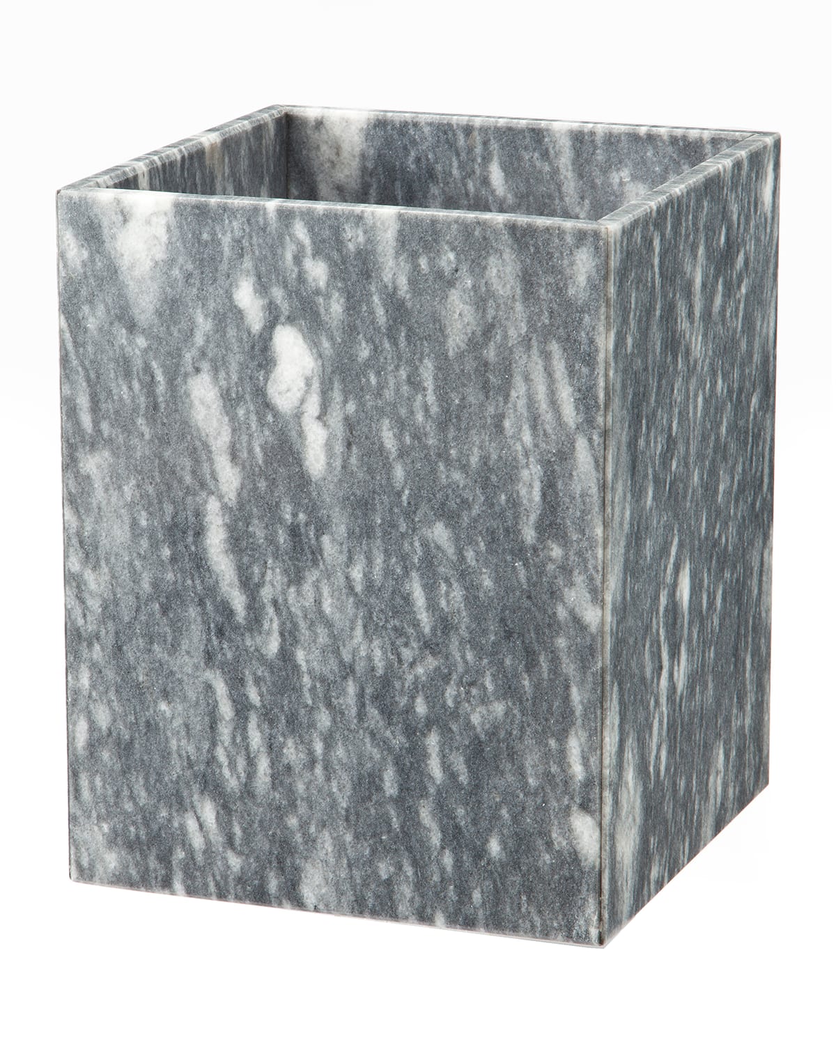 Marble Crafter Myrtus Collection Square Cloud Gray Wastebasket w/ Liner