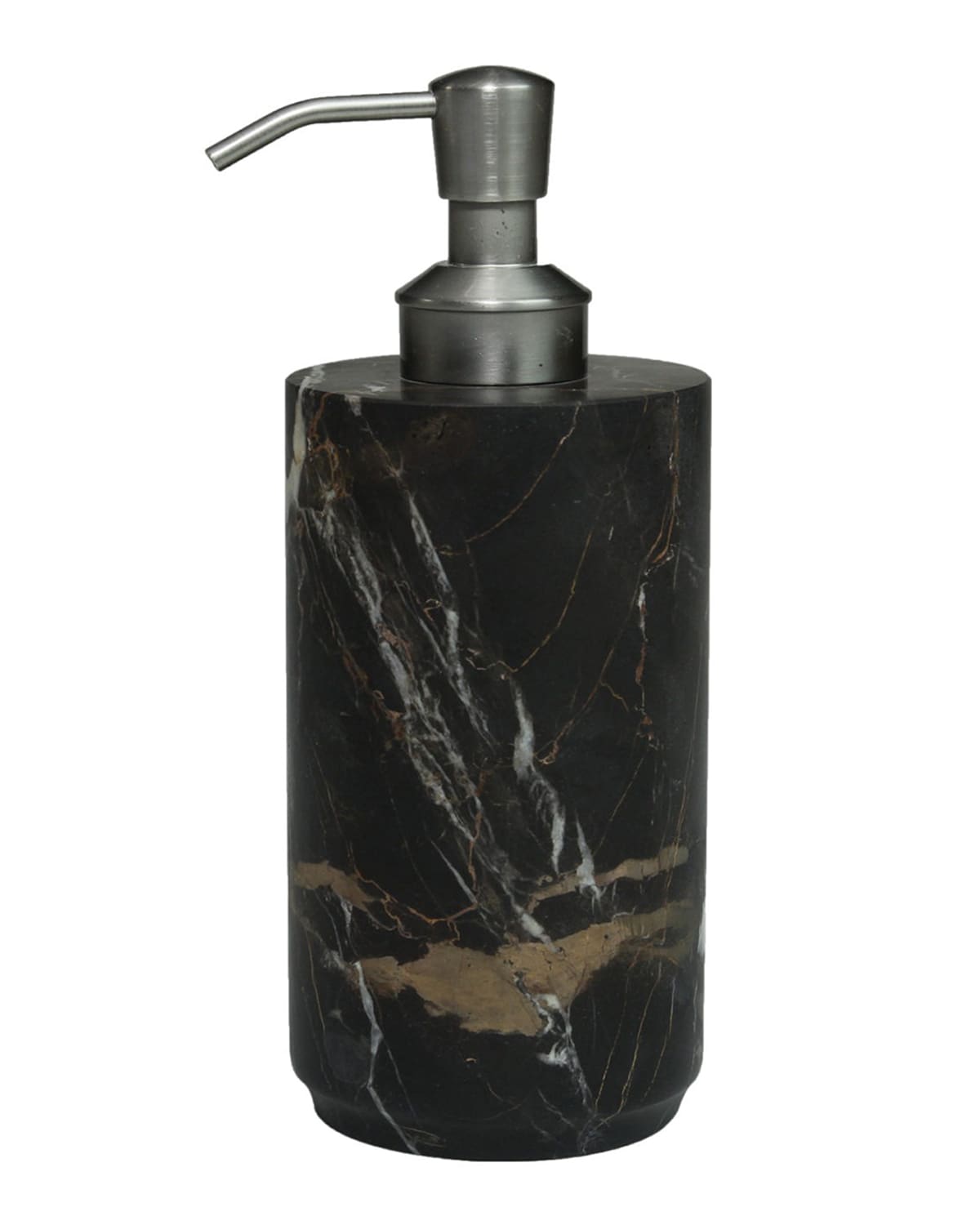 Marble Crafter Eris Collection Marble Soap Dispenser In Black Gold