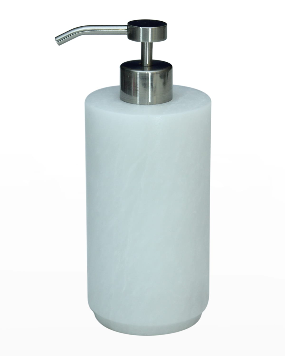 Marble Crafter Eris Collection Pearl White Marble Soap Dispenser