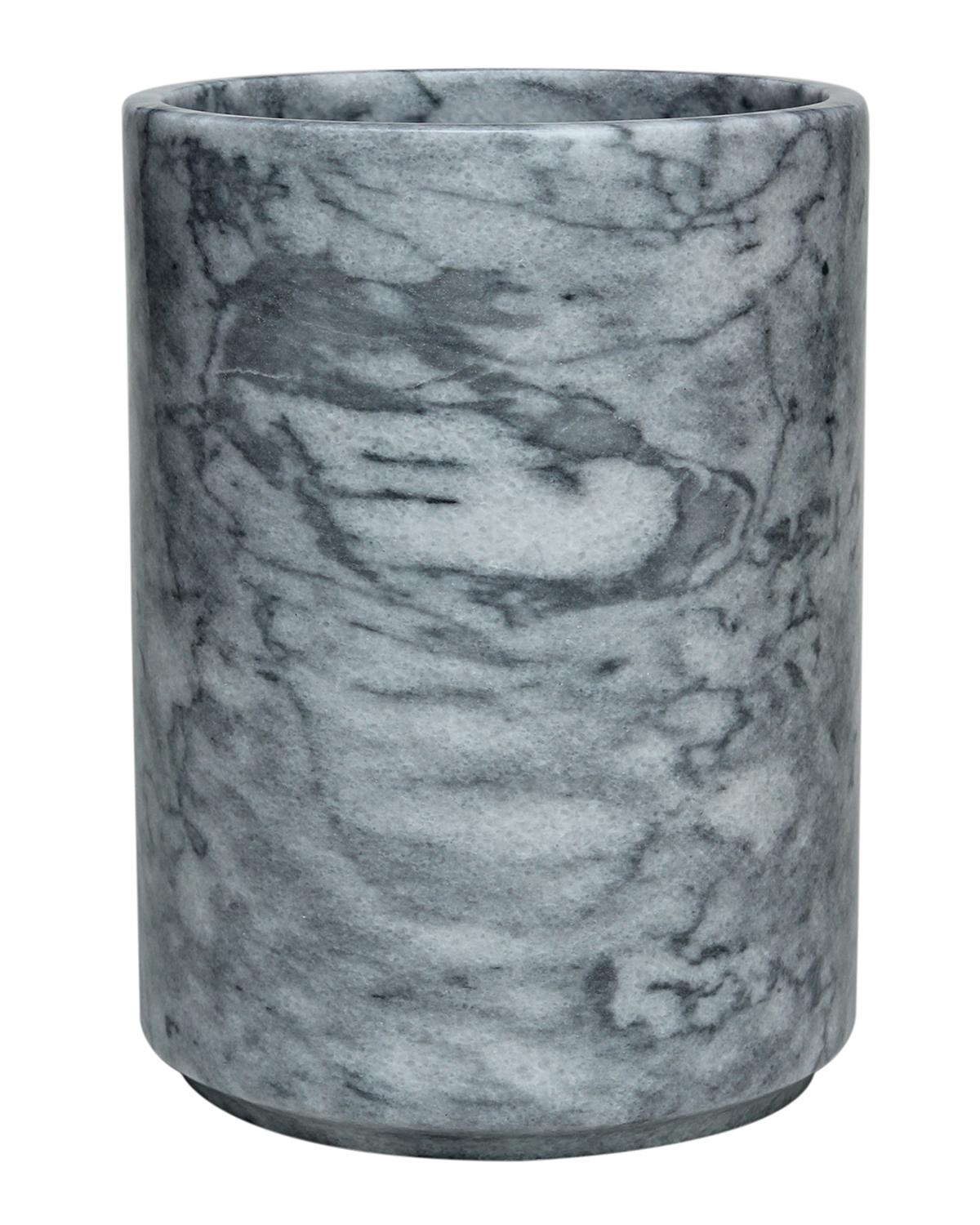 Marble Crafter Eris Collection Cloud Gray Wastebasket With Liner