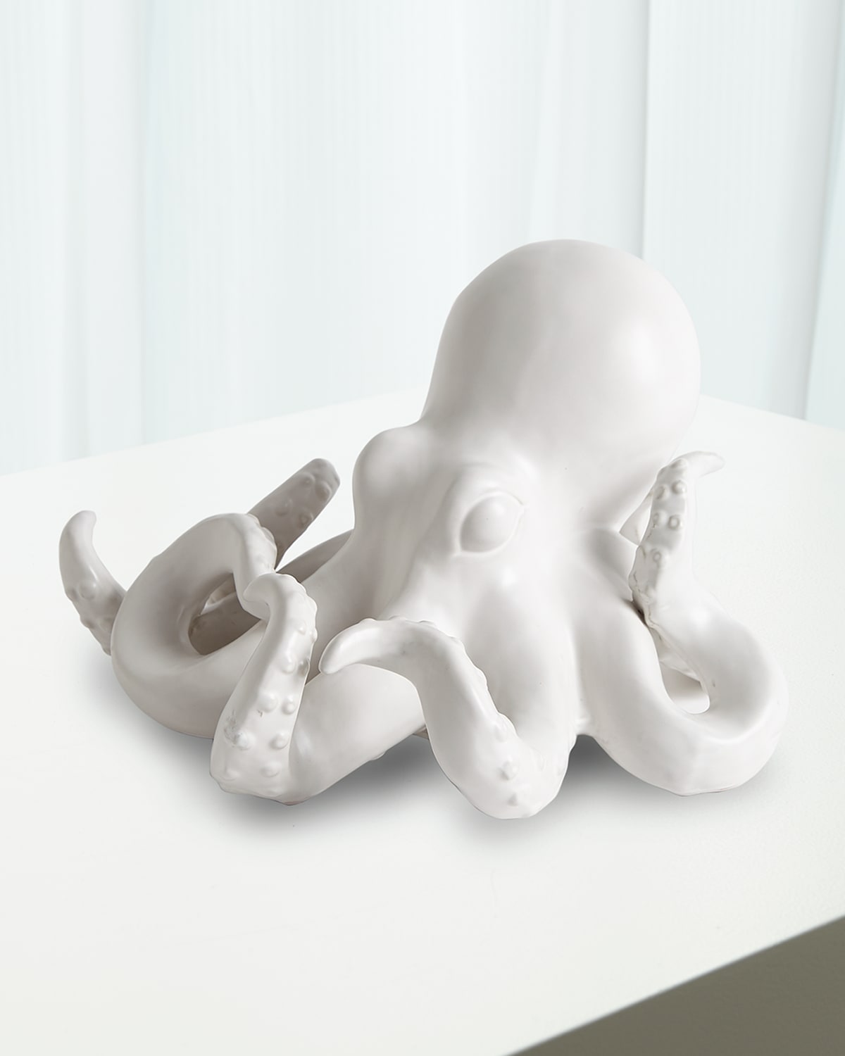 White Octopus Sculpture