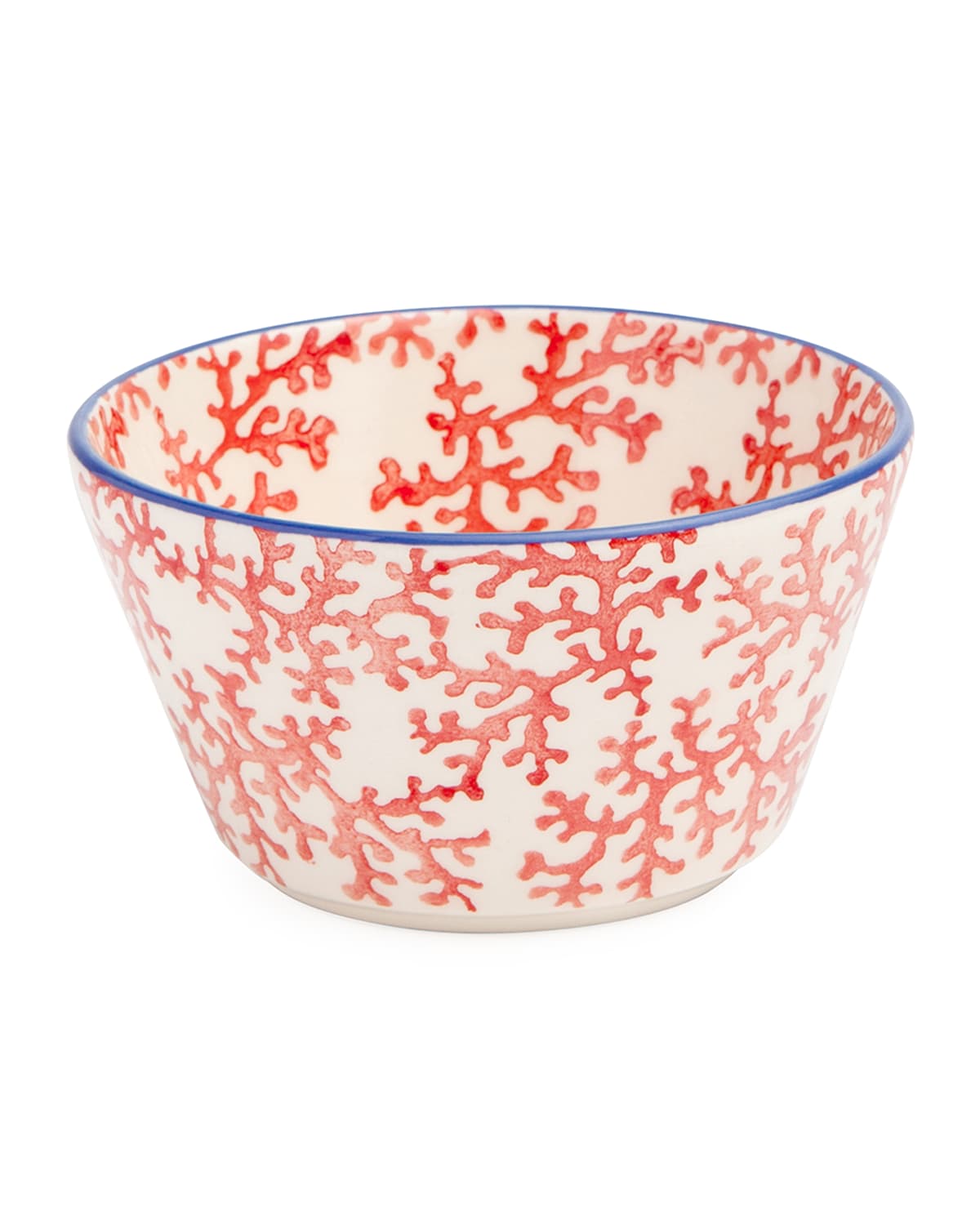 Blue Pheasant Sienna Coral Cereal/ice Cream Bowls, Set Of 4
