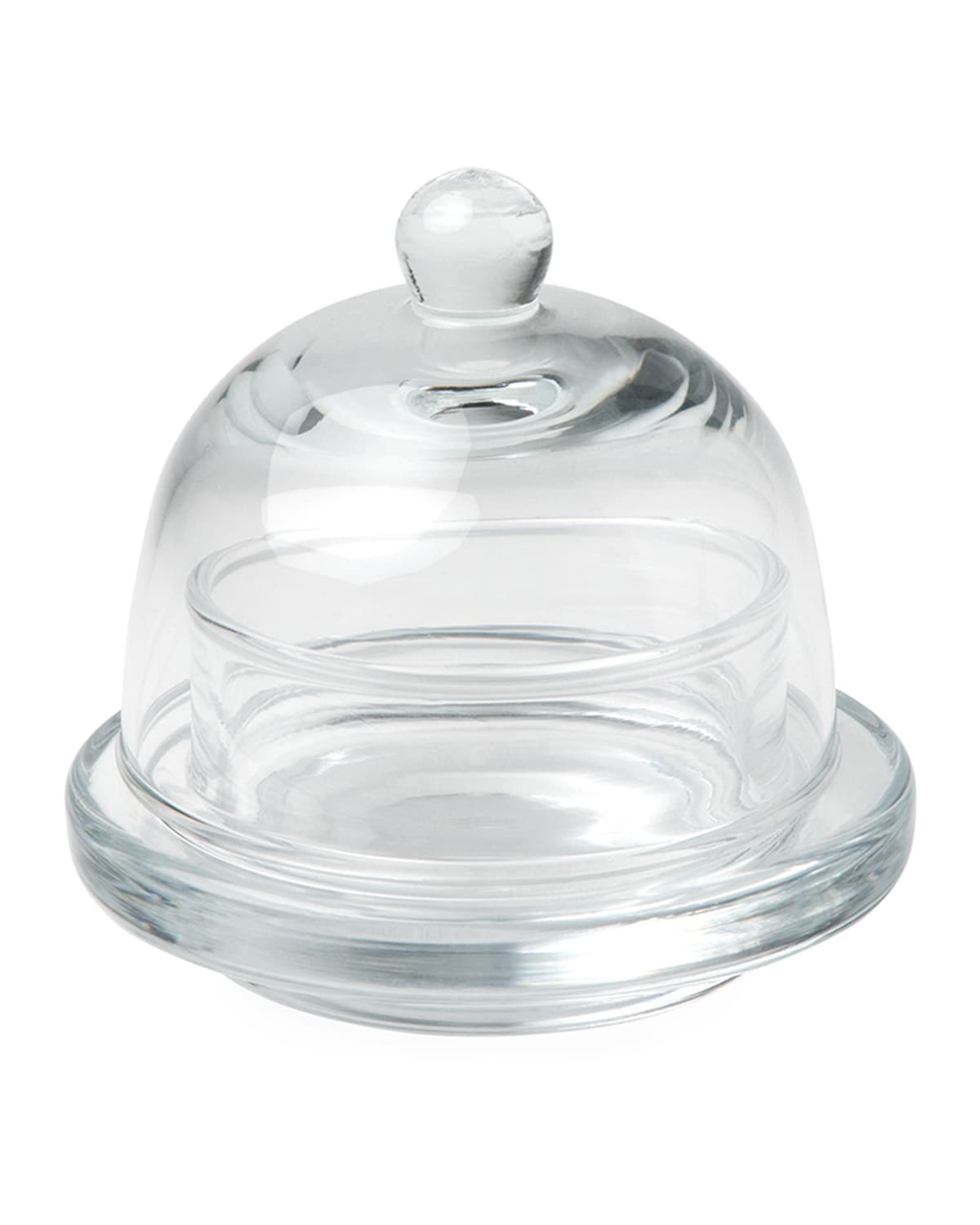 Shop Blue Pheasant Piper Round Butter Dishes, Set Of 2 In Clear