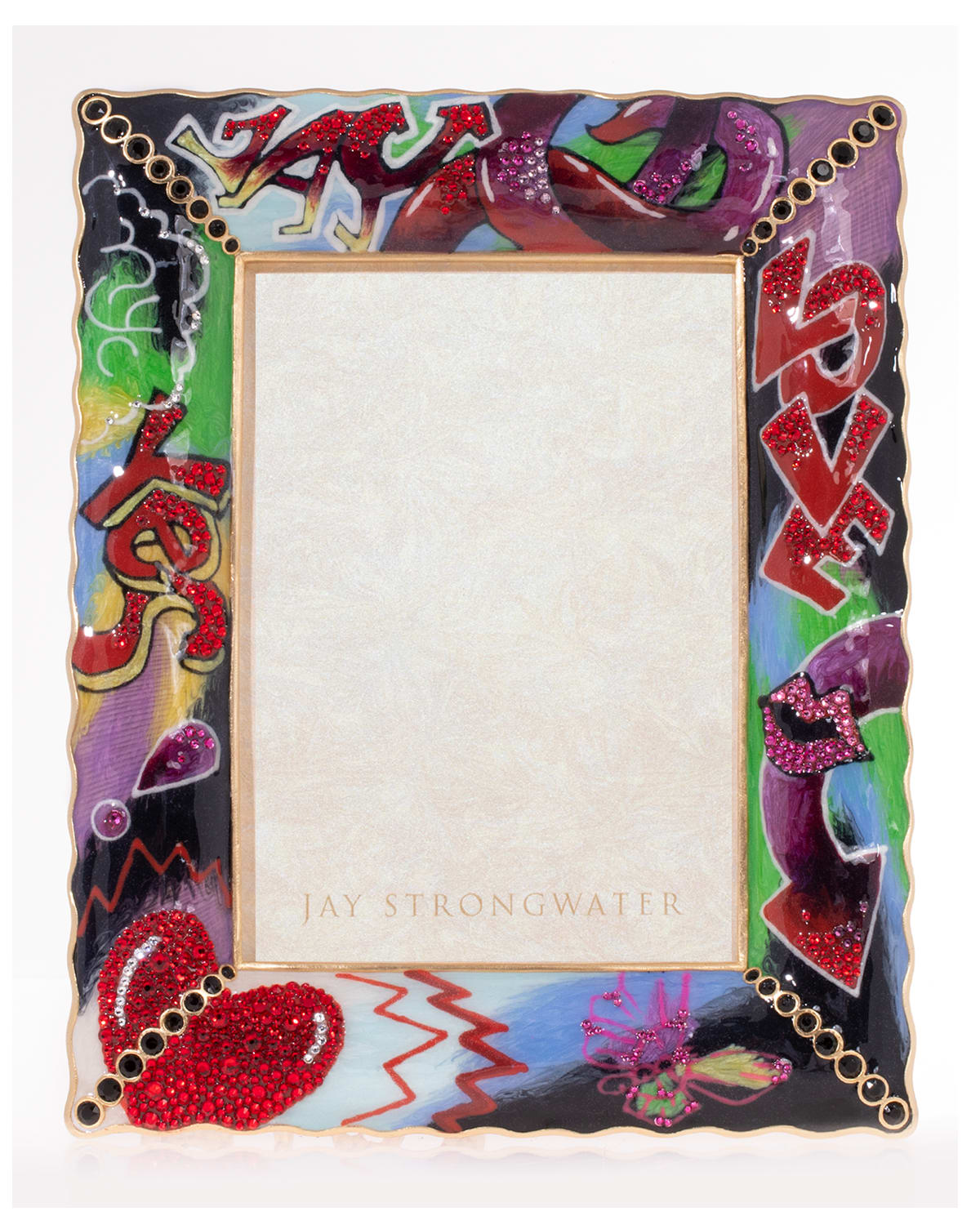 Shop Jay Strongwater Ruffle Edge Frame, 5" X 7" In Multi