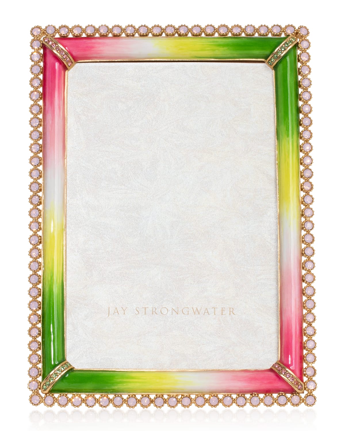 Shop Jay Strongwater Stone Edge Picture Frame, 4" X 6" In Multi