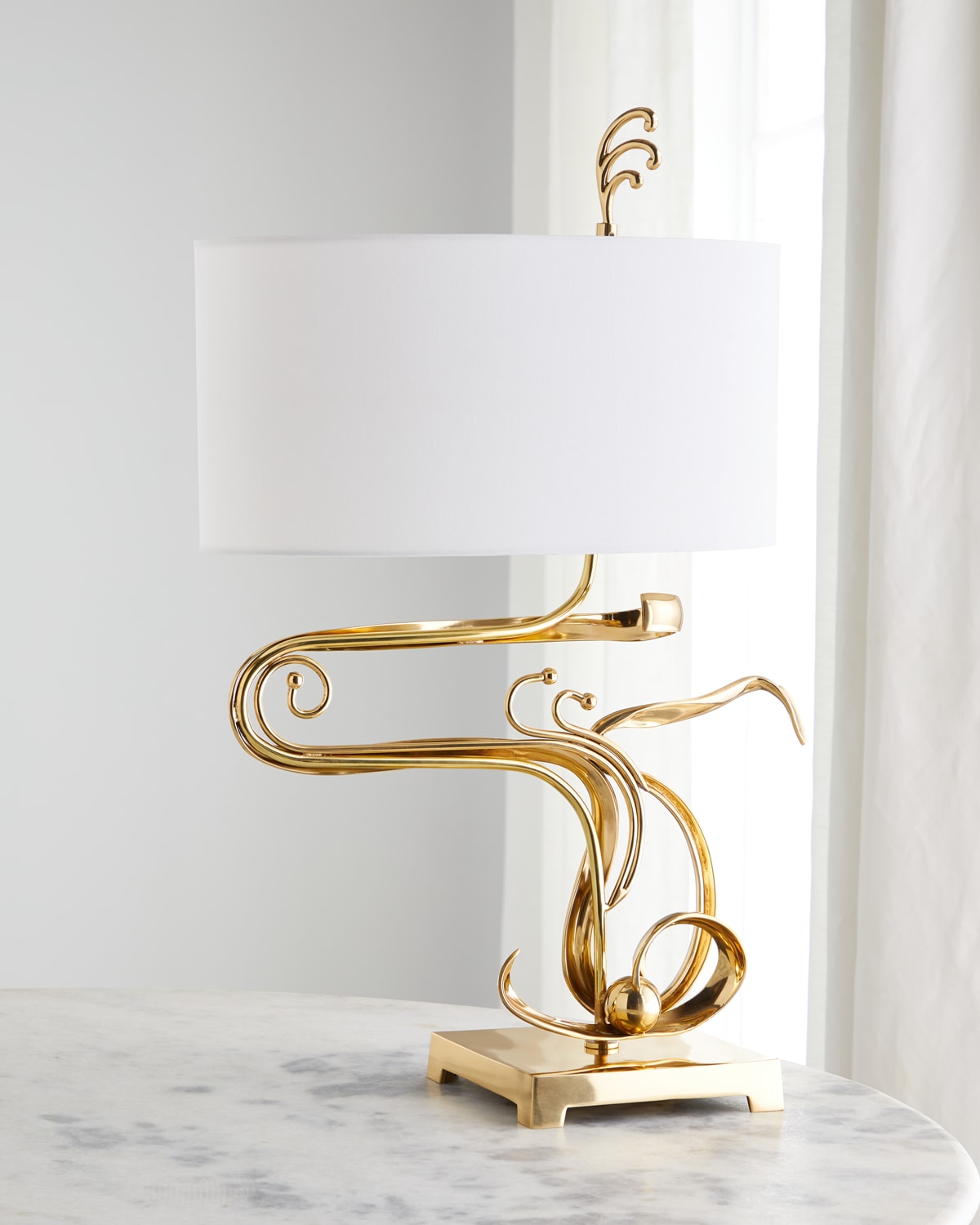 Shop Global Views Fete Table Lamp In Gold