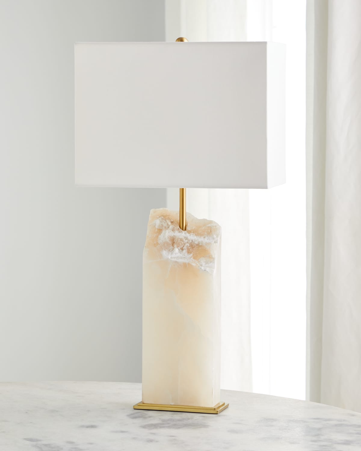 Shop Regina Andrew Selina Alabaster Table Lamp In White