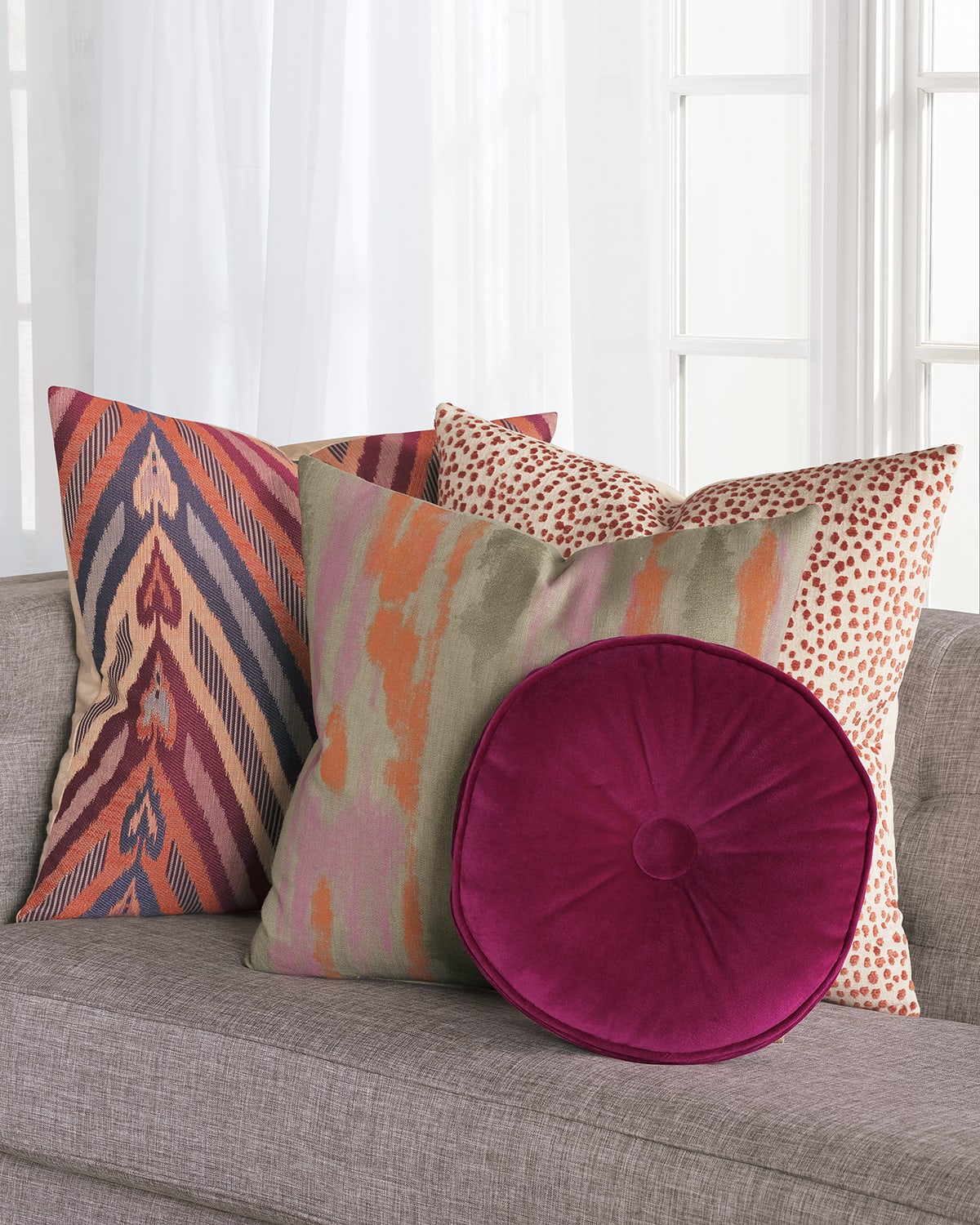 Shop Eastern Accents Plush Raspberry Decorative Pillow In Fuchsia