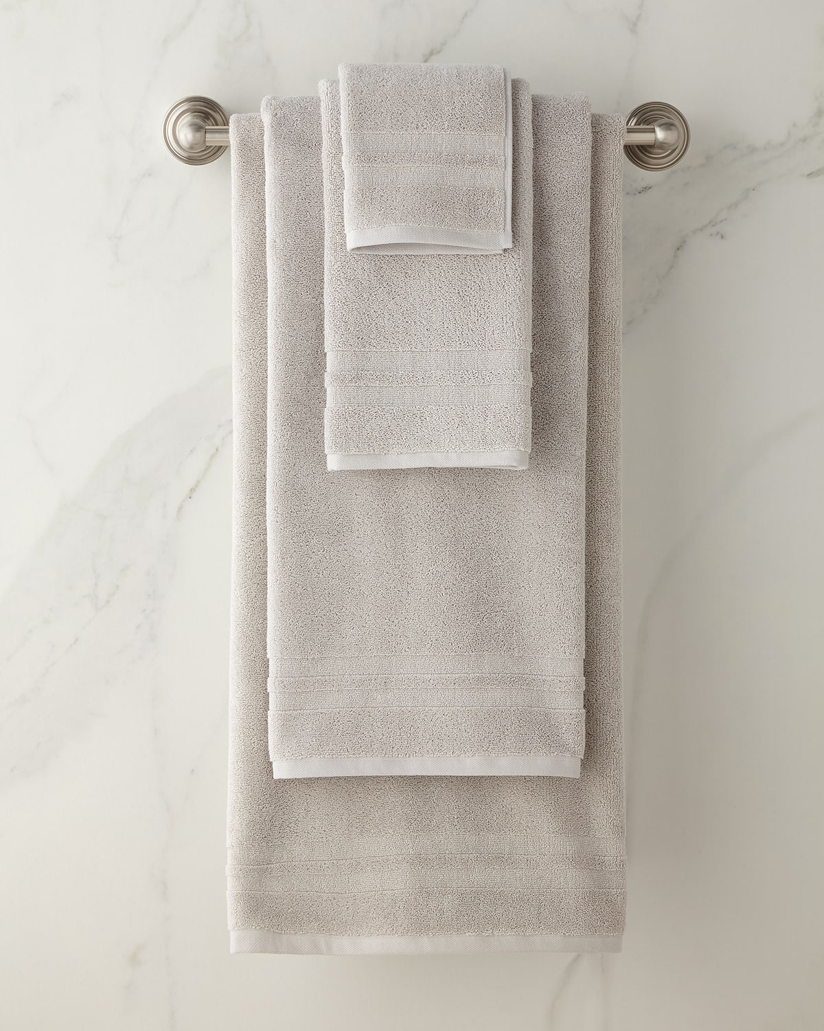 Shop Ralph Lauren Payton Washcloth In Stone Gray