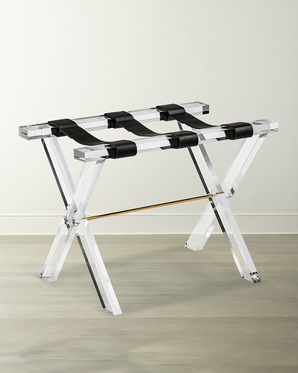 Interlude Home Ritz Luggage Stand In Cl/chny Br/bl