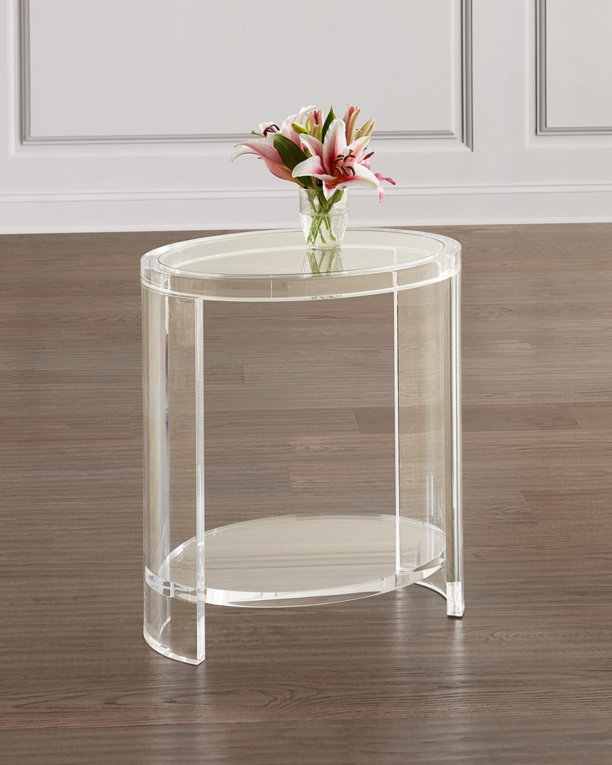 Interlude Home Marcel Acrylic Side Table In Clear